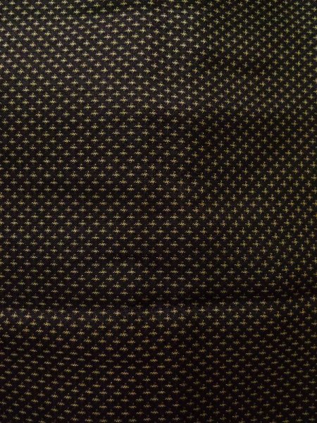 Photo12: Mint K1104R Used Japanese Mens Deep  Brown HAORI short jacket / Silk. Dot Rare pattern  (Grade A) (12)