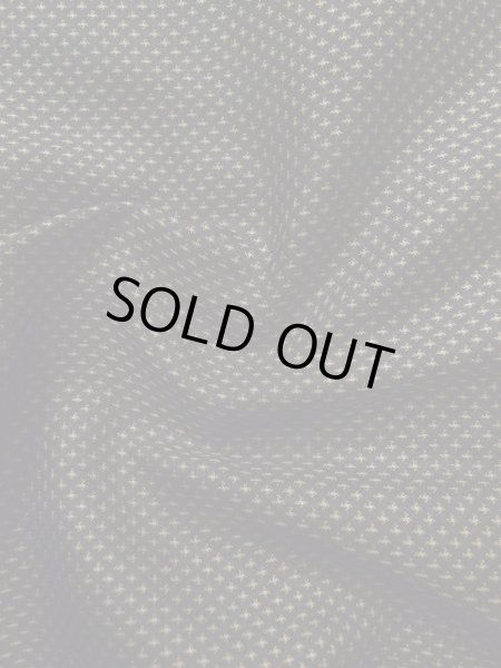 Photo15: Mint K1104R Used Japanese Mens Deep  Brown HAORI short jacket / Silk. Dot Rare pattern  (Grade A) (15)