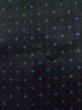 Photo14: K1104S Used Japanese Mens   Black HAORI short jacket / Silk. Dot Rare pattern  (Grade B) (14)