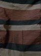 Photo4: K1104T Used Japanese Mens   Black HAORI short jacket / Silk.  cotton-padded  (Grade D) (4)