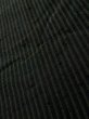 Photo7: Mint K1104U Used Japanese Mens   Black HAORI short jacket / Silk. Stripes   (Grade A) (7)