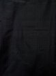 Photo4: K1104W Used Japanese Mens   Black HAORI short jacket / Silk. Stripes   (Grade D) (4)
