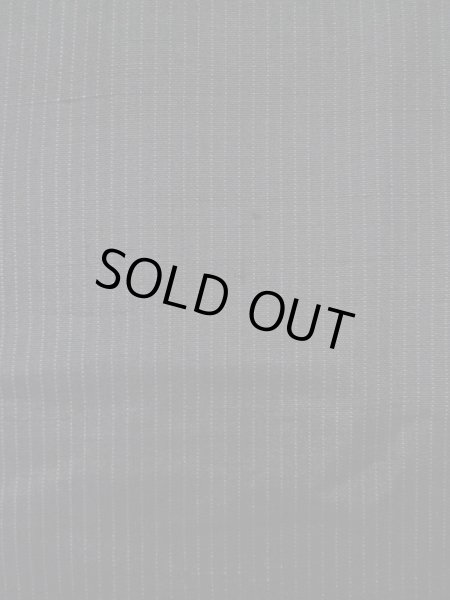 Photo5: K1104W Used Japanese Mens   Black HAORI short jacket / Silk. Stripes   (Grade D) (5)