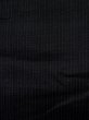 Photo6: K1104W Used Japanese Mens   Black HAORI short jacket / Silk. Stripes   (Grade D) (6)