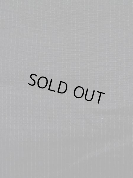 Photo6: K1104W Used Japanese Mens   Black HAORI short jacket / Silk. Stripes   (Grade D) (6)