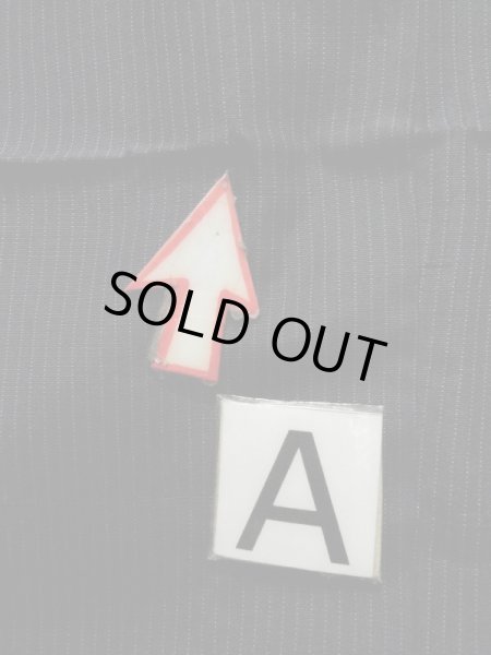 Photo12: K1104W Used Japanese Mens   Black HAORI short jacket / Silk. Stripes   (Grade D) (12)