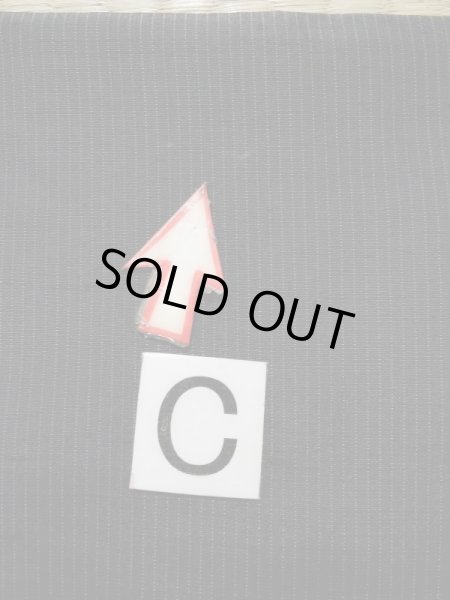 Photo14: K1104W Used Japanese Mens   Black HAORI short jacket / Silk. Stripes   (Grade D) (14)