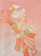 Photo6: K1117C Used Japanese Pale Light Pink HOUMONGI formal / Silk. Chrysanthemum, Bundle of Ribbons pattern  (Grade C) (6)