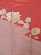 Photo5: K1117I Used Japanese Pale  Orange HOUMONGI formal / Silk. Flower,   (Grade D) (5)