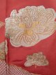 Photo9: K1117I Used Japanese Pale  Orange HOUMONGI formal / Silk. Flower,   (Grade D) (9)