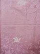 Photo4: K1117N Used Japanese Pale Light Purple TSUMUGI pongee / Silk. Leaf,   (Grade C) (4)