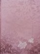 Photo5: K1117N Used Japanese Pale Light Purple TSUMUGI pongee / Silk. Leaf,   (Grade C) (5)