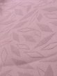 Photo11: K1117N Used Japanese Pale Light Purple TSUMUGI pongee / Silk. Leaf,   (Grade C) (11)