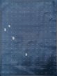Photo3: K1118B Used Japanese Pale  Pale Blue TSUMUGI pongee / Silk. Quadrangle,   (Grade C) (3)