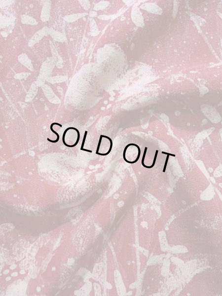 Photo11: K1203G Used Japanese Pale  Pink MICHIYUKI outer coat / Silk. Flower   (Grade B) (11)