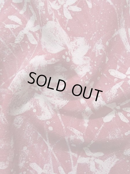 Photo12: K1203G Used Japanese Pale  Pink MICHIYUKI outer coat / Silk. Flower   (Grade B) (12)