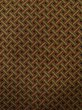 Photo4: Mint K1203R Used Japanese   Brown MICHIYUKI outer coat / Silk. Geometrical pattern   (Grade A) (4)