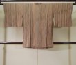 Photo2: Mint K1203U Used Japanese Pale  Brown MICHIYUKI outer coat / Silk. Line   (Grade A) (2)