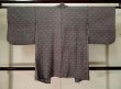 Photo2: K1209B Used Japanese womenDeep  Purple HAORI short jacket / Silk. Dapple pattern,   (Grade C) (2)