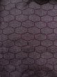 Photo3: K1209B Used Japanese womenDeep  Purple HAORI short jacket / Silk. Dapple pattern,   (Grade C) (3)