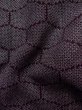 Photo10: K1209B Used Japanese womenDeep  Purple HAORI short jacket / Silk. Dapple pattern,   (Grade C) (10)