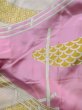 Photo11: K1209B Used Japanese womenDeep  Purple HAORI short jacket / Silk. Dapple pattern,   (Grade C) (11)