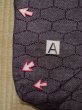 Photo13: K1209B Used Japanese womenDeep  Purple HAORI short jacket / Silk. Dapple pattern,   (Grade C) (13)