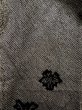 Photo3: K1209R Used Japanese womenHeather  Black HAORI short jacket / Silk. Abstract pattern   (Grade C) (3)