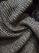 Photo11: K1209R Used Japanese womenHeather  Black HAORI short jacket / Silk. Abstract pattern   (Grade C) (11)
