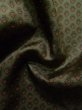 Photo10: K1209T Used Japanese womenPale Deep Green HAORI short jacket / Synthetic. Abstract pattern   (Grade B) (10)