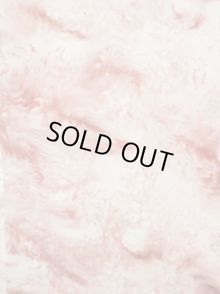 Photo4: K1209V Used Japanese women  Pink HAORI short jacket / Silk. Abstract pattern   (Grade B) (4)