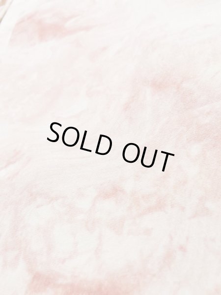 Photo9: K1209V Used Japanese women  Pink HAORI short jacket / Silk. Abstract pattern   (Grade B) (9)