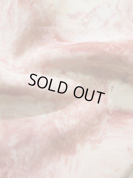 Photo12: K1209V Used Japanese women  Pink HAORI short jacket / Silk. Abstract pattern   (Grade B) (12)