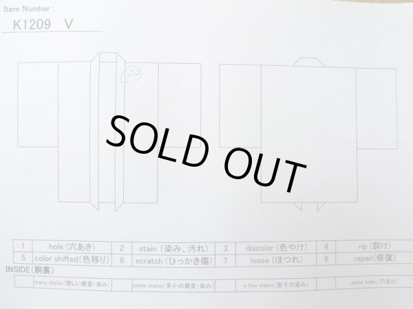 Photo14: K1209V Used Japanese women  Pink HAORI short jacket / Silk. Abstract pattern   (Grade B) (14)