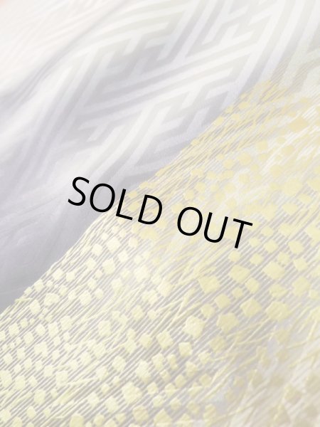 Photo14: K1222B Used Japanese womenPale Light Rose FURISODE long-sleeved / Silk. Peony,   (Grade A) (14)