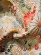 Photo17: K1222B Used Japanese womenPale Light Rose FURISODE long-sleeved / Silk. Peony,   (Grade A) (17)