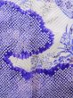 Photo9: Mint K1222F Used Japanese women  Purple FURISODE long-sleeved / Silk. Peony,   (Grade A) (9)