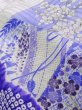 Photo13: Mint K1222F Used Japanese women  Purple FURISODE long-sleeved / Silk. Peony,   (Grade A) (13)