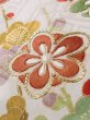 Photo13: K1222H Used Japanese women  Vermilion FURISODE long-sleeved / Silk. UME plum bloom, snow ring pattern  (Grade B) (13)