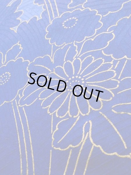 Photo14: K1222I Used Japanese women  Off White FURISODE long-sleeved / Silk. Peony,   (Grade C) (14)