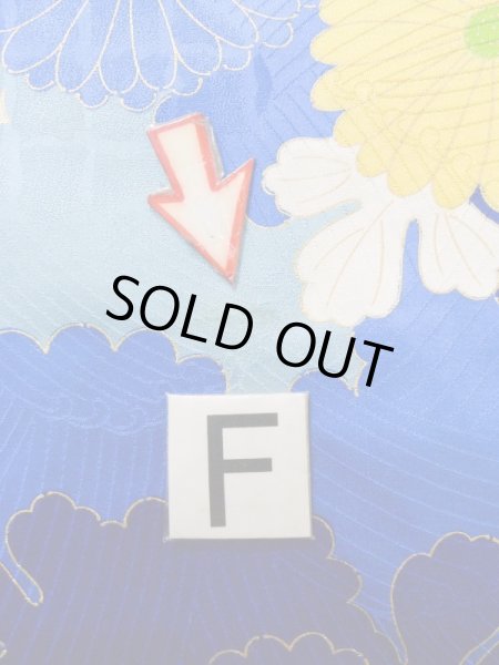 Photo24: K1222I Used Japanese women  Off White FURISODE long-sleeved / Silk. Peony,   (Grade C) (24)