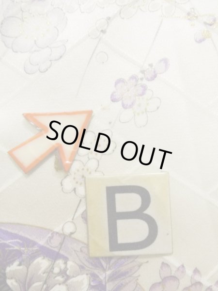 Photo17: K1222L Used Japanese women  Wisteria FURISODE long-sleeved / Silk. Peony,   (Grade B) (17)