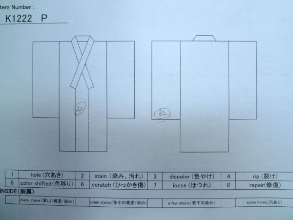 Photo19: K1222P Used Japanese women  Blue FURISODE long-sleeved / Silk. Peony, Bundle of Ribbons  (Grade B) (19)