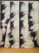 Photo1: K1222R Used Japanese women  Black FURISODE long-sleeved / Silk. Flower,   (Grade B) (1)