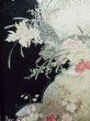 Photo6: K1222R Used Japanese women  Black FURISODE long-sleeved / Silk. Flower,   (Grade B) (6)