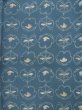 Photo3: L0119B Used Japanese womenPale  Pale Blue KOMON dyed / Silk. Flower   (Grade B) (3)