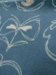 Photo10: L0119B Used Japanese womenPale  Pale Blue KOMON dyed / Silk. Flower   (Grade B) (10)