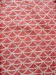 Photo4: L0119F Used Japanese womenPale  Rose KOMON dyed / Synthetic. Abstract pattern   (Grade B) (4)