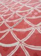 Photo8: L0119F Used Japanese womenPale  Rose KOMON dyed / Synthetic. Abstract pattern   (Grade B) (8)