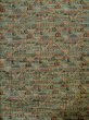 Photo4: L0119P Used Japanese womenSmoky Pale Kahki KOMON dyed / Silk. House,   (Grade A) (4)